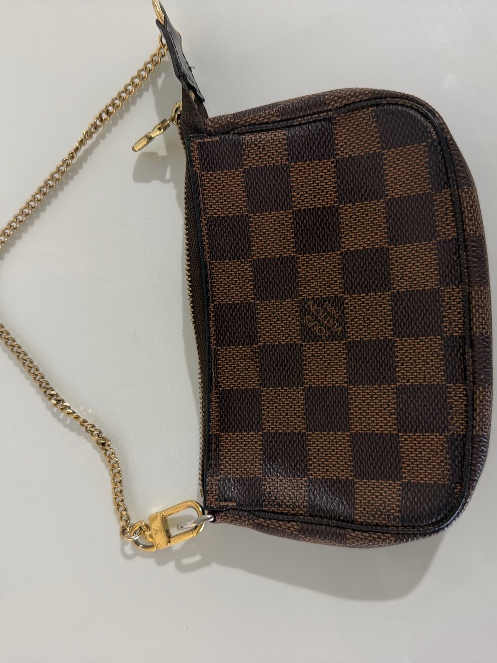 Louis Vuitton Brown Damier Mini Chain Shoulder Bag